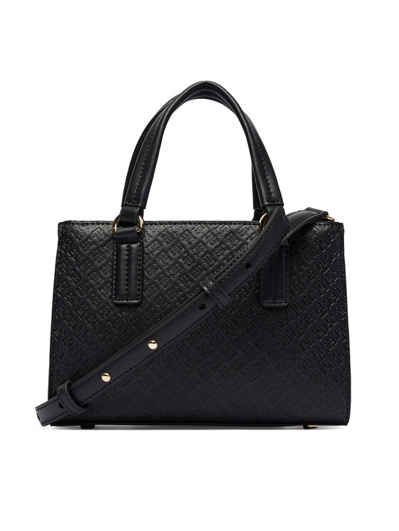 Tommy Hilfiger Tommy Hilfiger Ročna torba Th Daily Mini Tote Mono AW0AW18416 Črna