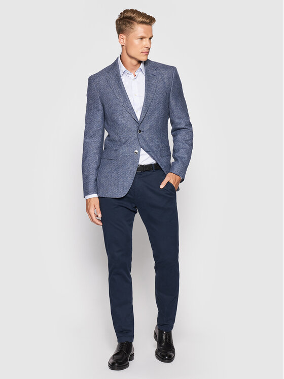 Giacca da abito Jawen 50450665 Blu scuro Regular