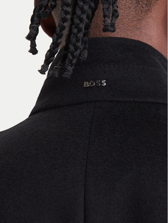 BOSS BOSS Vilnas mētelis H-Hyde-SU-264 50571853 Melns Slim Fit