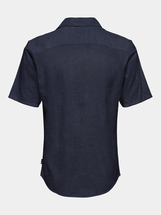 Only & Sons Only & Sons Koszula Caiden 22025116 Granatowy Slim Fit