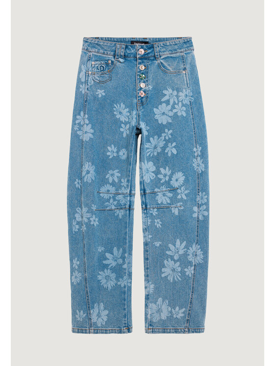 Desigual Desigual Jeansy MAGGI Niebieski Balloon Fit