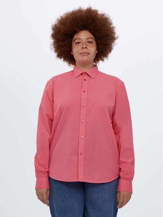 Americanos Americanos Cămașă Unisex Memphis Roz Relaxed Fit