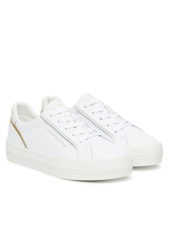 Tommy Hilfiger Tommy Hilfiger Sneakersy Essential Vulc Sneaker FW0FW08757 Biały