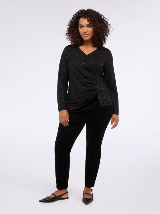 Fiorella Rubino Fiorella Rubino T-shirt G01QL008820N033 Nero Slim Fit