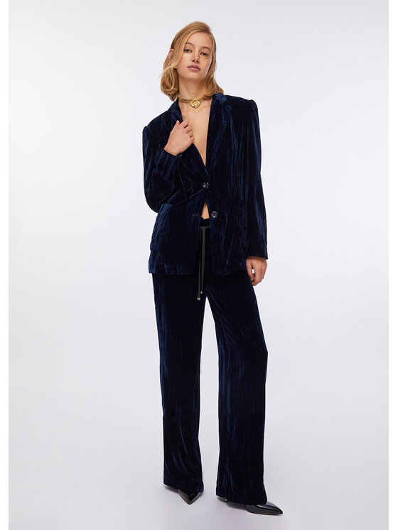 Liu Jo Liu Jo Pantaloni di tessuto CF5404T094A94028 Celeste Regular Fit