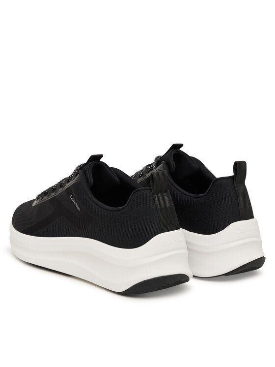Calvin Klein Calvin Klein Sneakersy Andrea - Chunky Ck Stripe Runner Trainers HM0HM02158 Čierna