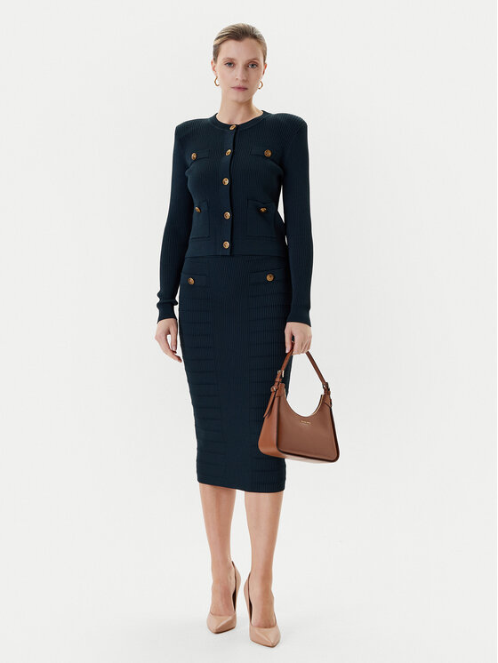 Guess Guess Пола тип молив W5YD66 Z0130 Зелен Slim Fit