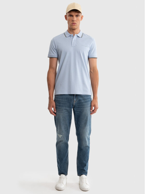 BIG STAR BIG STAR Jeansy ATES Niebieski Tapered Fit