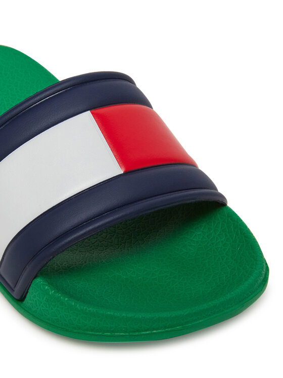 Tommy Hilfiger Tommy Hilfiger Шльопанці T3X0-33915-1172 Зелений