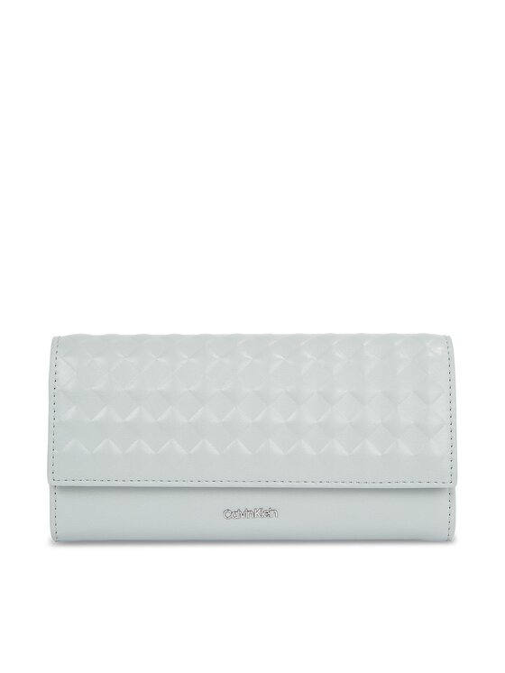 Női Nagy női pénztárca Calvin Klein, Szürke, Calvin Mini Quilt K60K611895