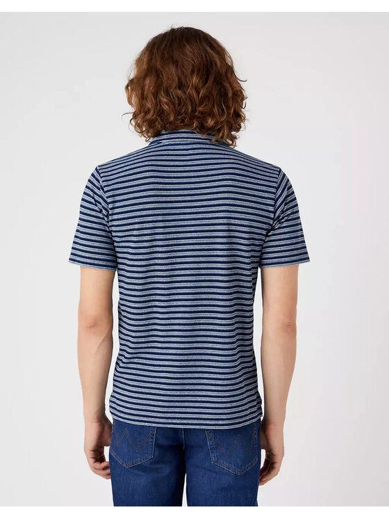 Wrangler Wrangler T-shirt POLO SHIRT Blu Regular Fit