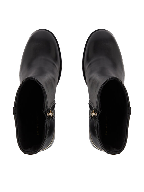 Tommy Hilfiger Tommy Hilfiger Μποτάκια Feminine Th Hardware Mid Bootie FW0FW07539 Μαύρο