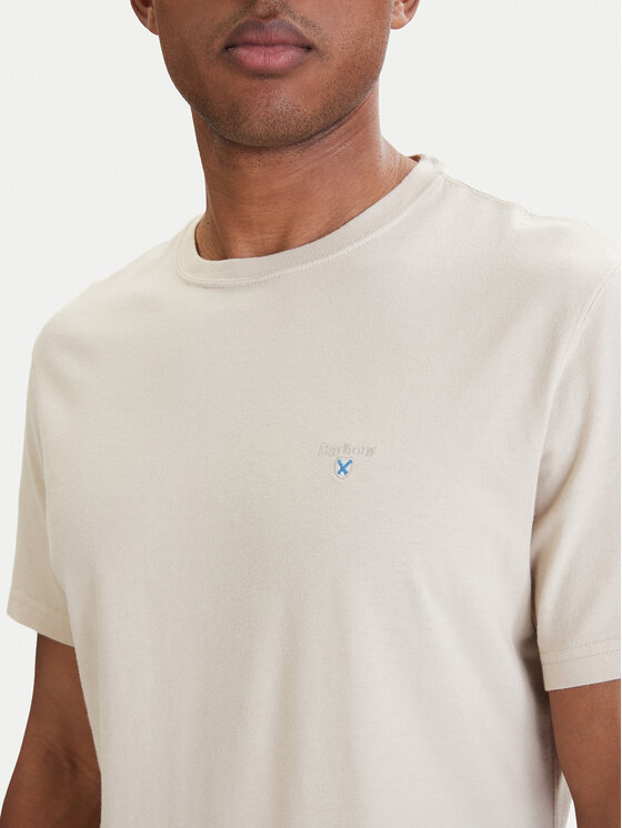 Barbour Barbour Тишърт Tartan MTS0670BE12 Светлобежов Tailored Fit