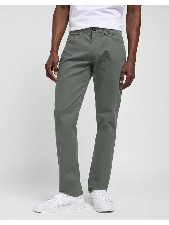 Lee Lee Pantaloni di tessuto STRAIGHT FIT MVP Verde Regular Fit