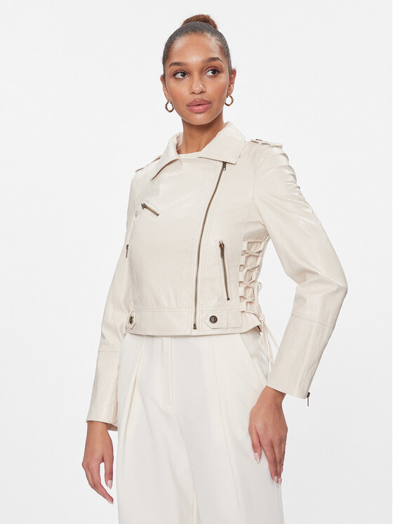 TWINSET TWINSET Яке от имитация на кожа 241TP2300 Бежов Regular Fit