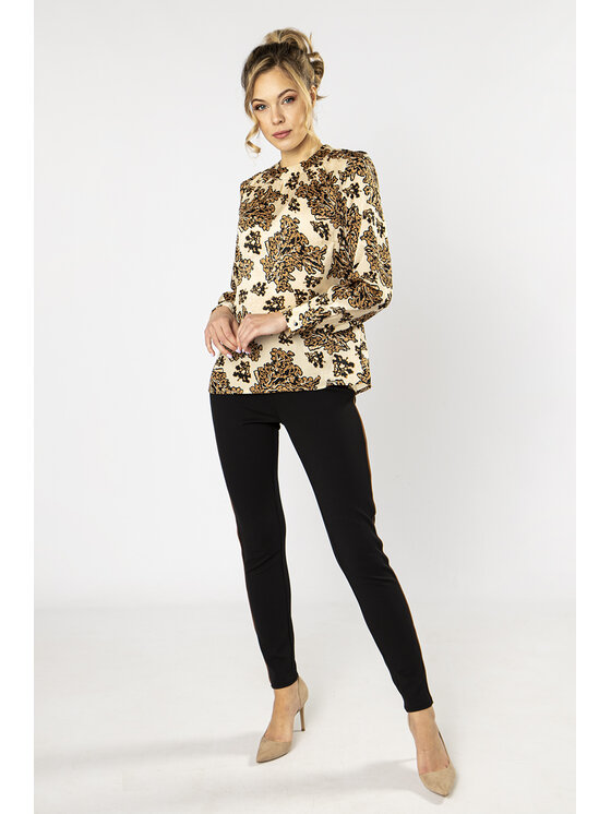 QUIOSQUE QUIOSQUE Bluzka QUIOSQUE 2NP001112 Beżowy Regular Fit