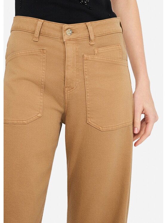 Liu Jo Liu Jo Pantaloni di tessuto UF5161T181880939 Beige Carrot Fit