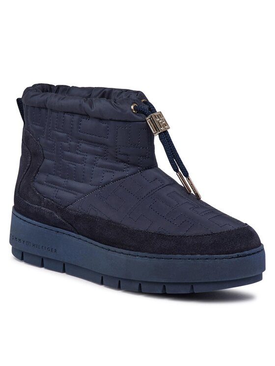 Tommy Hilfiger Tommy Hilfiger Снігоходи Tommy Monogram Snowboot FW0FW07637 Голубий