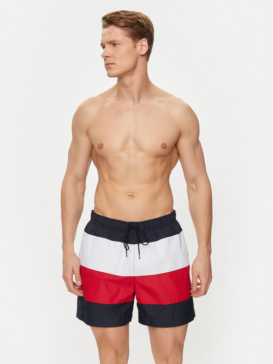 Tommy Hilfiger Tommy Hilfiger Szorty kąpielowe UM0UM03263 Kolorowy Regular Fit