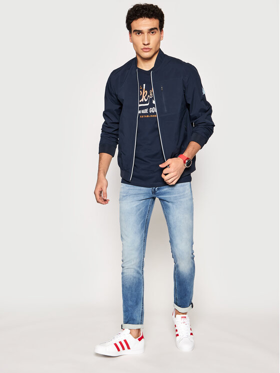 T-shirt Hags 12184261 Blu scuro Regular Fit