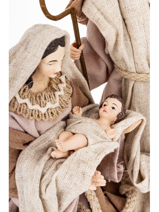 MIAhome MIAhome Figurka dekoracja świąteczna SAGRADA FAMILIA-3 Brązowy