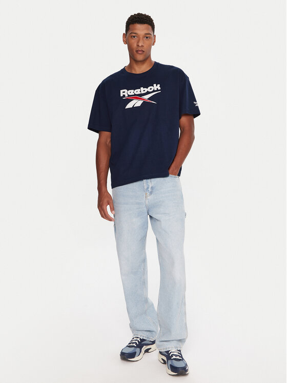 Reebok Reebok Tričko RK25153CCM Tmavomodrá Regular Fit