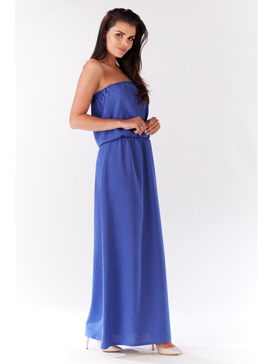 Infinite You Infinite You Sukienka letnia M135 Niebieski Basic Fit
