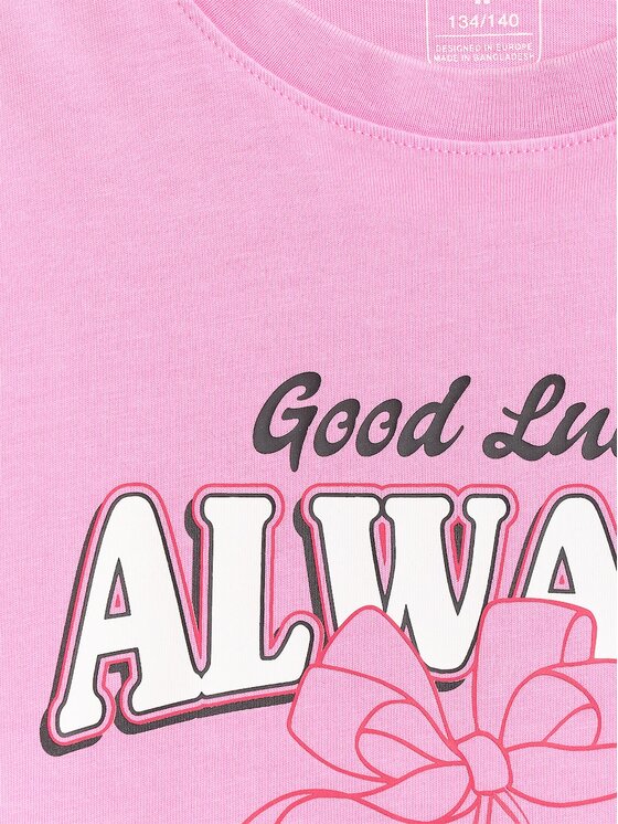 4F 4F T-Shirt 4FJRAW26TTSHF4239-56S Różowy Boxy Fit