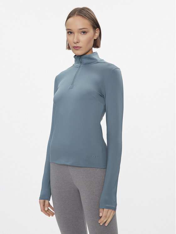 Női Technikai pulóver Calvin Klein Performance, Méret: L, Kék, 00GWS4K263