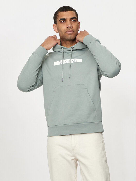 Calvin Klein Mikina Shadow Logo K10K113090 Zelená Regular Fit