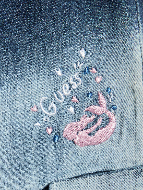 Guess Guess Szorty jeansowe K3GD14 D50Z0 Granatowy Relaxed Fit