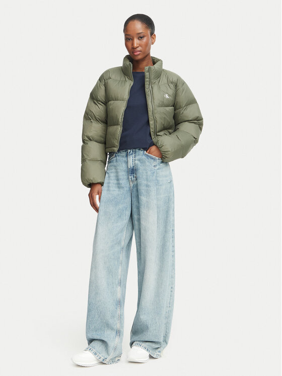 Calvin Klein Jeans Calvin Klein Jeans Geacă de iarnă Essential LV047H503G Kaki Regular Fit