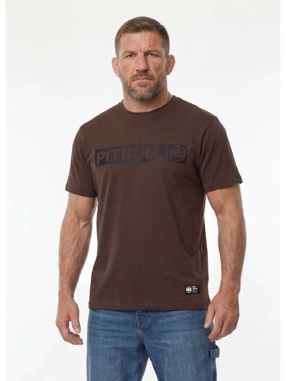 PITBULL PITBULL T-Shirt HILLTOP Brązowy Regular Fit