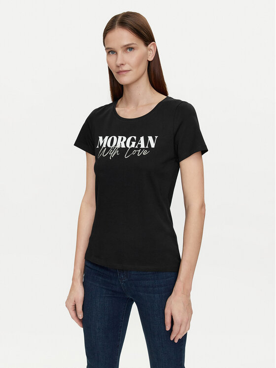 Morgan T-shirt 241-DUNE Crna Regular Fit