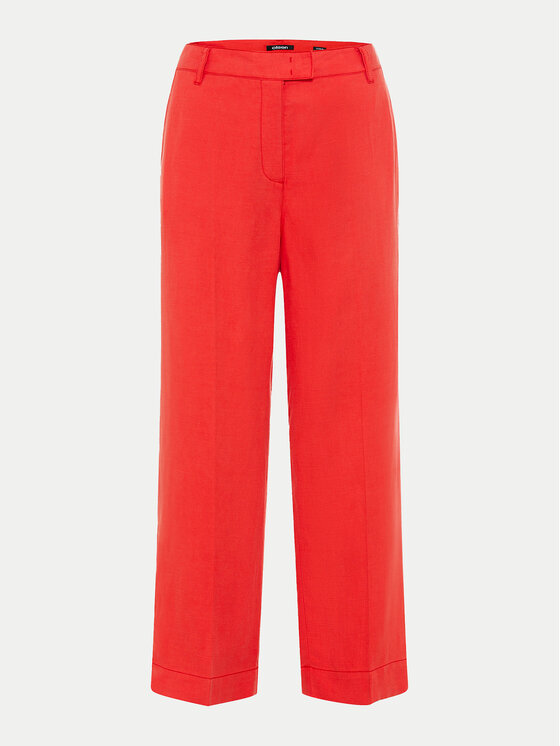 Olsen Olsen Stoffhose 14002165 Rot Straight Fit