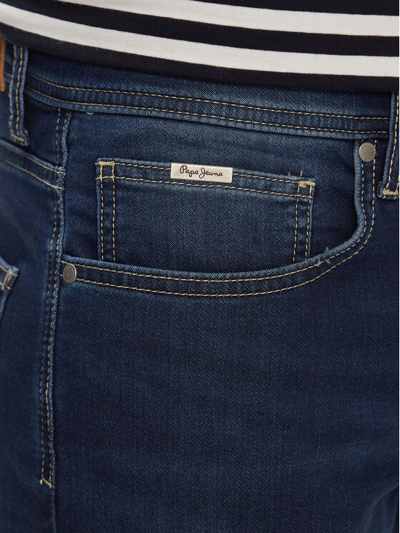 Pepe Jeans Pepe Jeans Džínsové šortky Slim Gymdigo Short PM801075DP4 Modrá Slim Fit