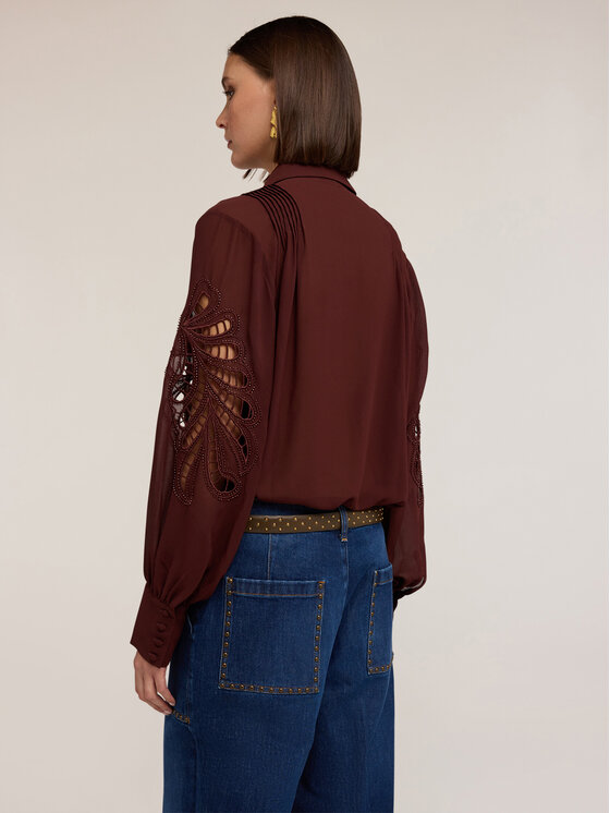 Motivi Motivi Camicia 5275Q000871N022 Marrone Regular Fit