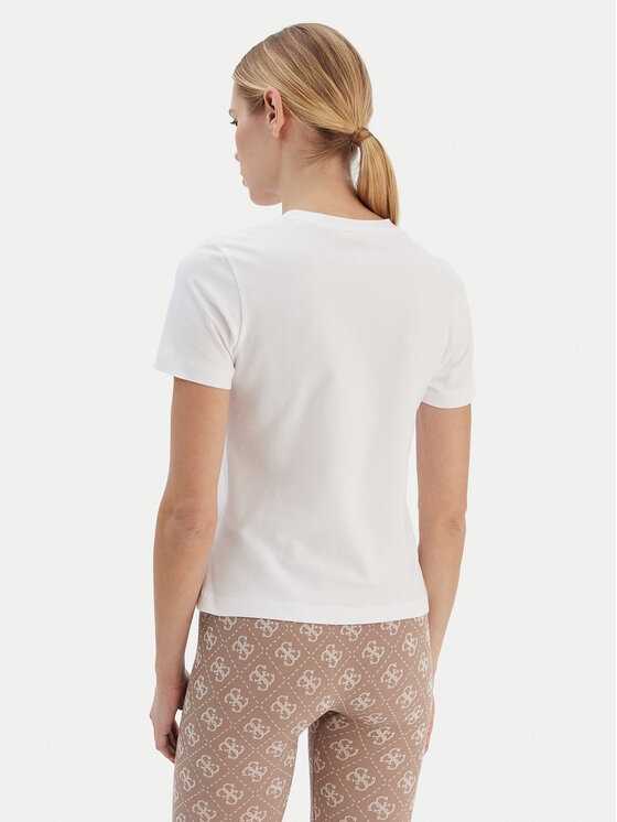 Guess Guess Tricou V6RI02 J1314 Alb Regular Fit
