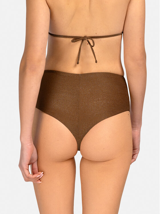 Miss Lou Miss Lou Bikini pezzo sotto D-LG1-BR Marrone