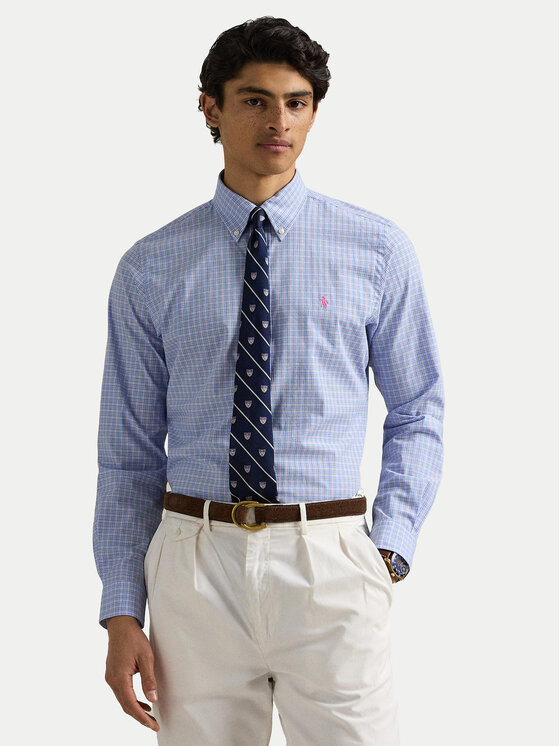 Męska Koszula Polo Ralph Lauren, Rozmiar L, Niebieska, 710968937003