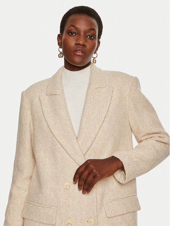 TWINSET TWINSET Wintermantel 242TP2670 Beige Regular Fit