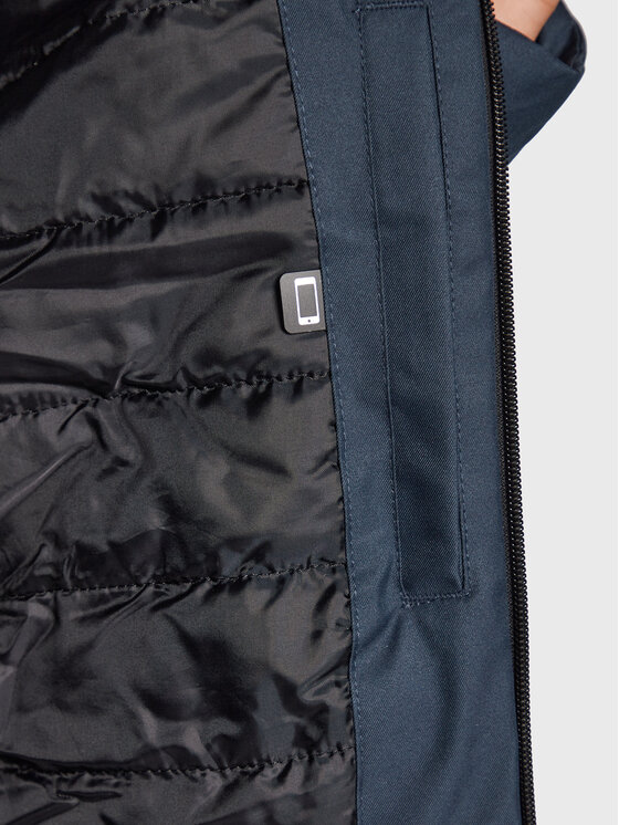4F 4F Skijacke H4Z22-KUMN001 Dunkelblau Regular Fit