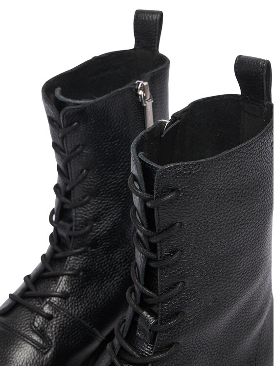Calvin Klein Calvin Klein Зимни обувки Conc Welt Lace Up Boot Lth HW0HW03209 Черен