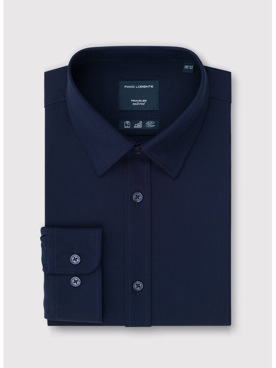 Pako Lorente Pako Lorente Koszula P26WF-1X-028 Granatowy Slim Fit