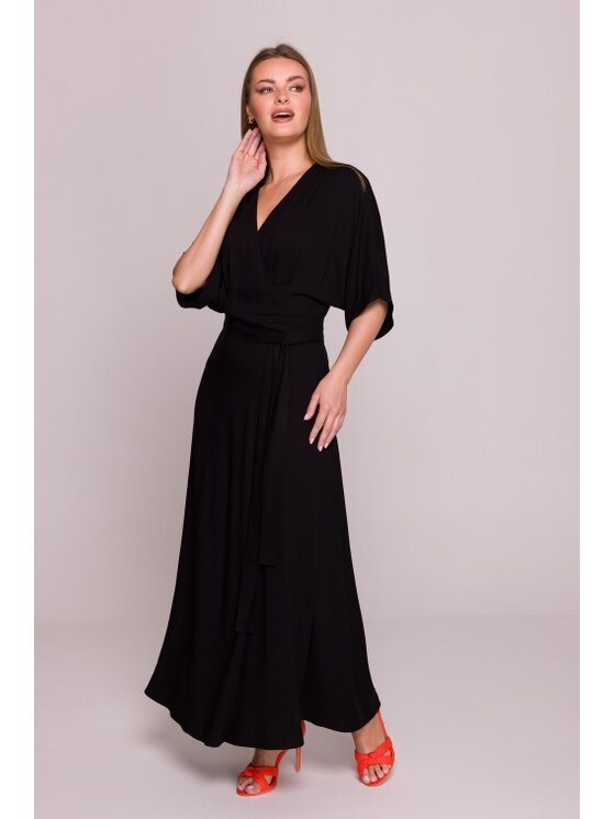 Stylove Stylove Sukienka letnia S406 Czarny Beachy Fit