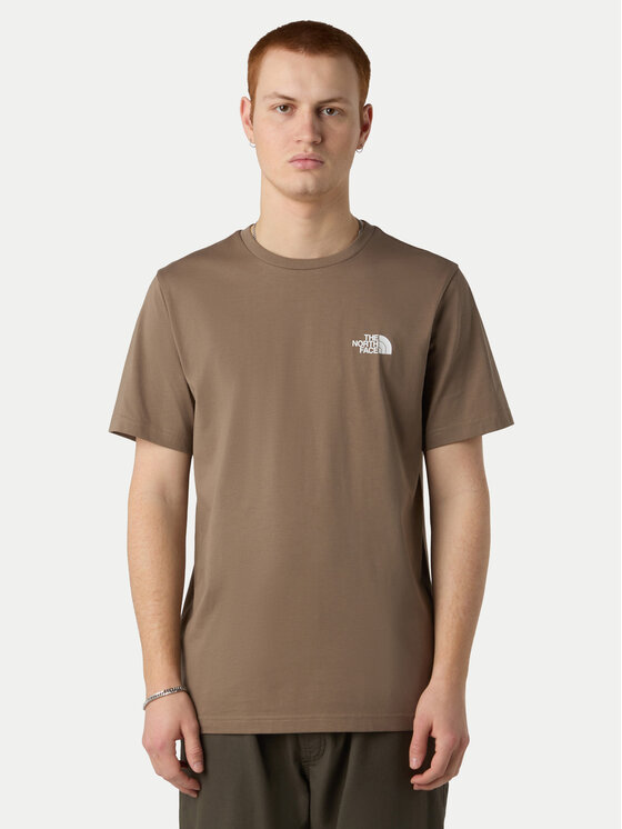 The North Face The North Face T-Shirt Simple Dome NF0A87NG Hnědá Regular Fit