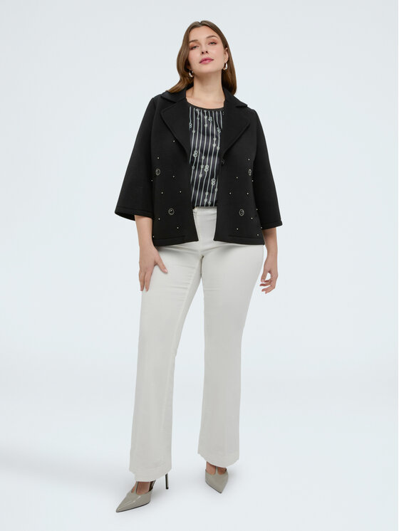 Fiorella Rubino Fiorella Rubino Cappotto invernale 8022T000370N033 Nero A-Line Fit