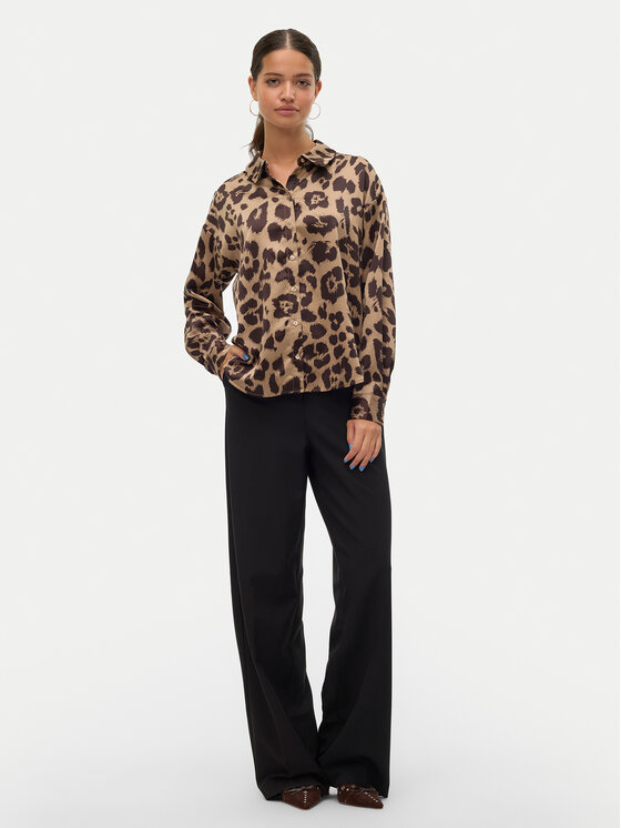 Vero Moda Vero Moda Košulja Merle 10316597 Smeđa Loose Fit