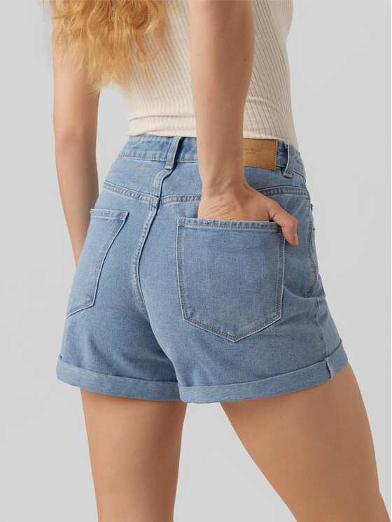 Vero Moda Vero Moda Džinsiniai šortai Zuri 10279493 Mėlyna Regular Fit