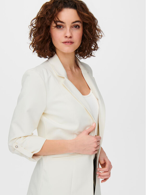 ONLY ONLY Marynarka Kayle-Orleen 15218743 Biały Regular Fit